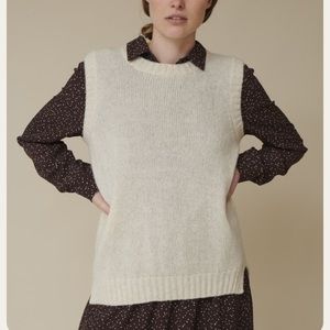 New philosophy Knit Pullover Sweater Vest Knit Top Women's Size Large oversized